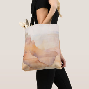 Desert Canyon Watercolor Tote Tygkasse