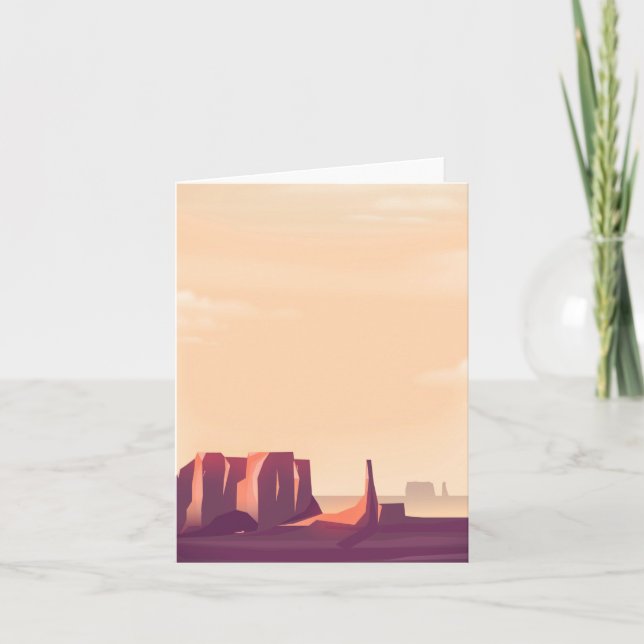 Desert Canyons Helgkort (Framsida)