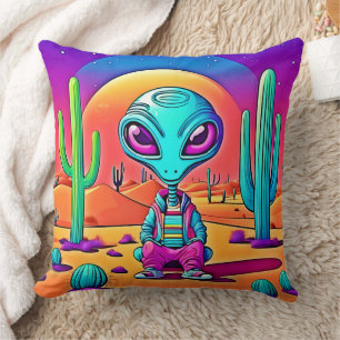Desert Chillin'Alien Art Kudde