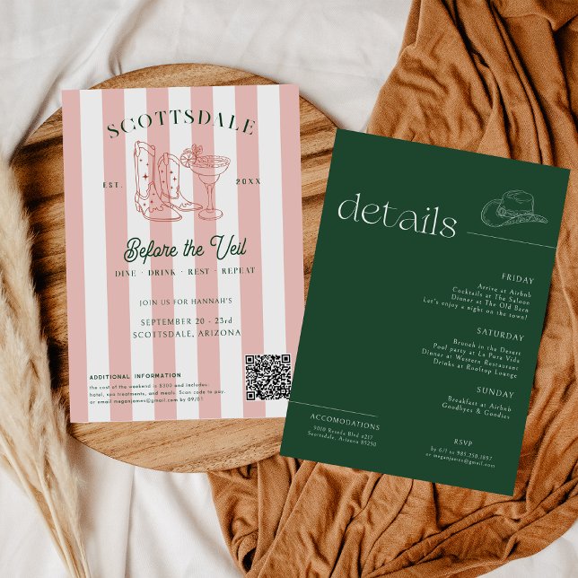 Desert Cowgirl Land Klubb | Bachelorette Helg Inbjudningar (Skapare uppladdad)