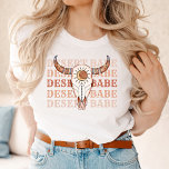 Desert Cowgirl Last Rodeo Babe T Shirt<br><div class="desc">En roligt cowgirl-design med brun och beige färg</div>