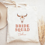 Desert Cowgirl Last Rodeo Bride Squad Tygkasse<br><div class="desc">En roligt cowgirl-design med brun och beige färg</div>