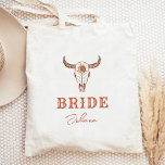 Desert Cowgirl Last Rodeo Bride Tygkasse<br><div class="desc">En roligt cowgirl-design med brun och beige färg</div>