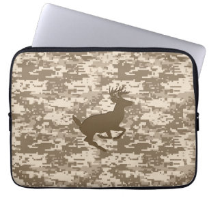 Desert Digital Camouflage Hjort Camo Mönster Cover Laptop Fodral