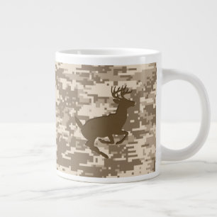 Desert Digital Camouflage Hjort Camo Mönster Jumbo Mugg