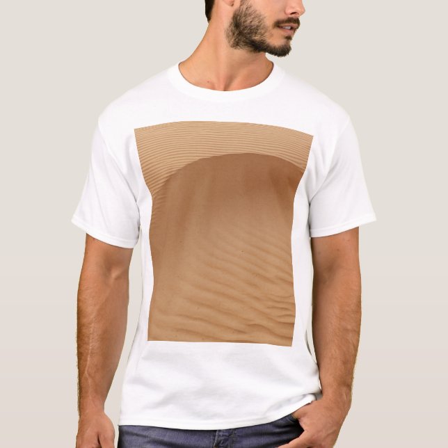 Desert Dunes: Sandy Vågar Struktur. T Shirt (Framsida)