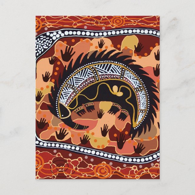 Desert Echidna Dreaming Vykort (Framsida)