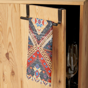 Desert Echoes: Southwest Boho Heritage Kökshandduk