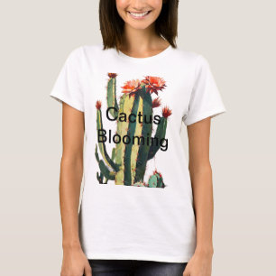 Desert Elegance: Blooming Cactus T Shirt
