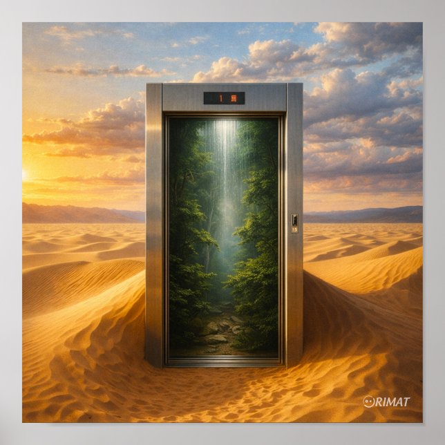 Desert Elevator Poster (Framsidan)