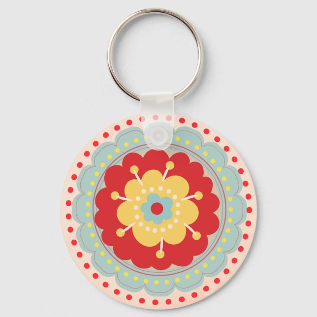 Desert Flower Keychain Nyckelring (Framsida)