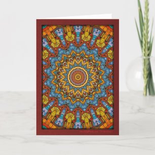 Desert Flower Mandala Helgkort
