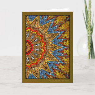 Desert Flower Mandala Helgkort