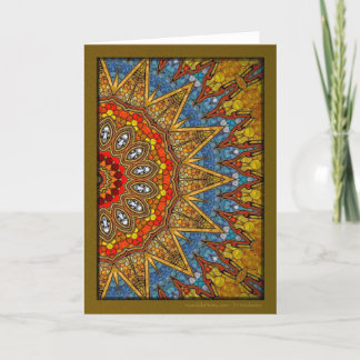 Desert Flower Mandala Helgkort