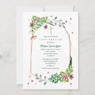 Desert Flowers Religiösa Inbjudningar