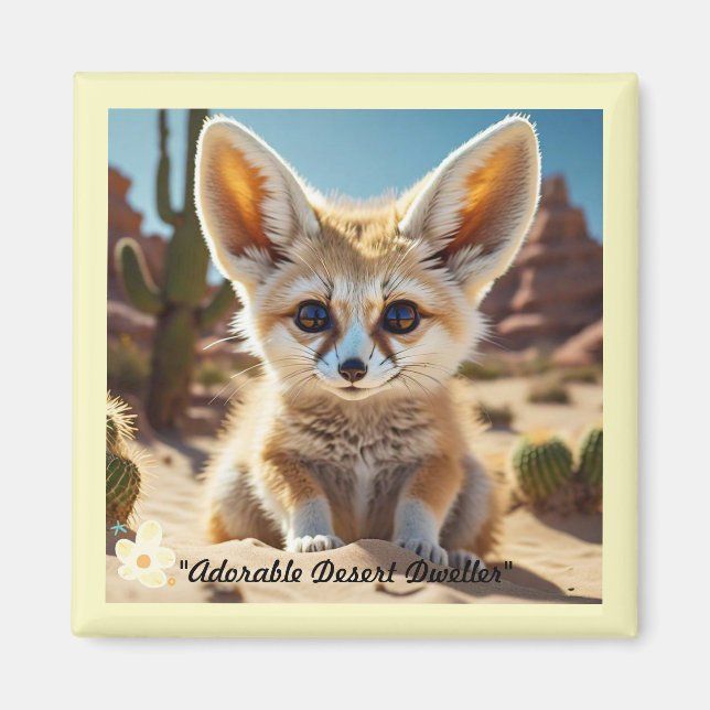 "Desert Fox Vibes" Magnet (Framsidan)