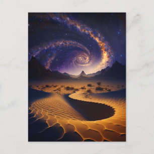 Desert Galaxy Surreal liggande Vykort