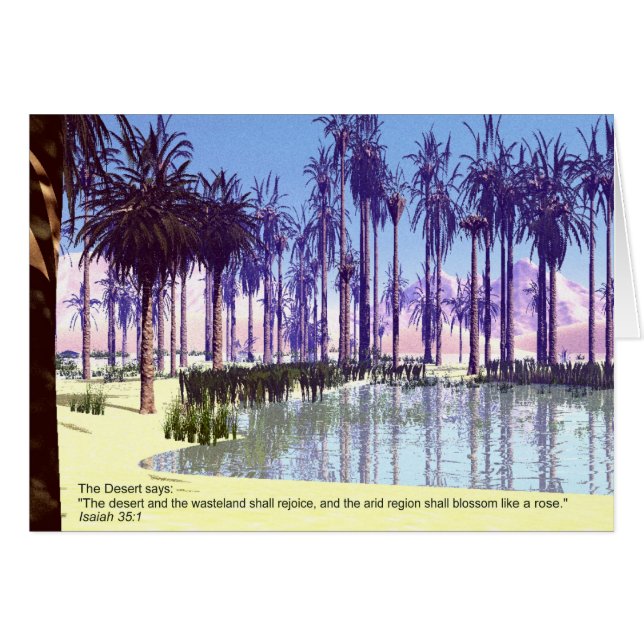 Desert Hälsningskort (Framsidan Horizontal)