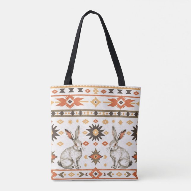 Desert Hares Tote Tygkasse (Baksida)