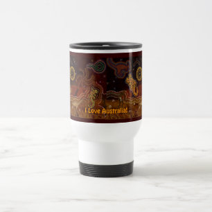 ’Desert Heat’ australiska Aboriginal Stil Mugg