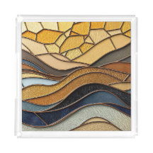 Desert Hills Sand Gold Mosaic Fine Art