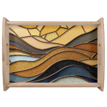 Desert Hills Sand Gold Mosaic Fine Art