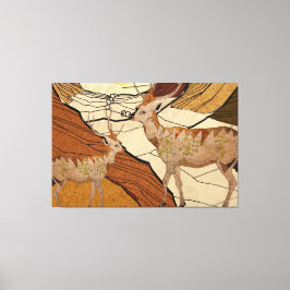 Desert-hjort Canvastryck