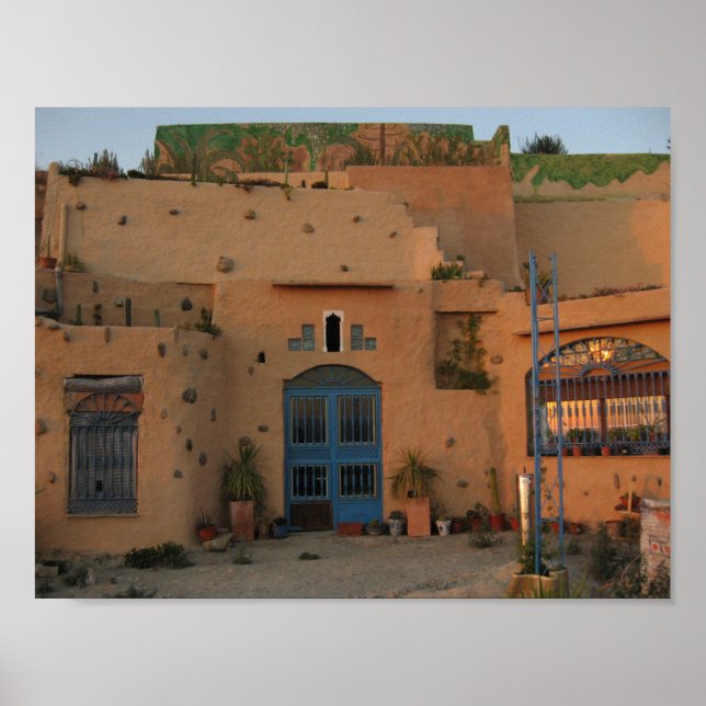Desert House Photo Poster Pappert (Framsidan)