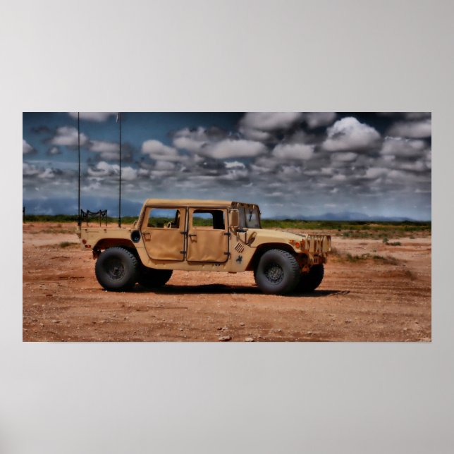 Desert Humvee Poster (Framsidan)
