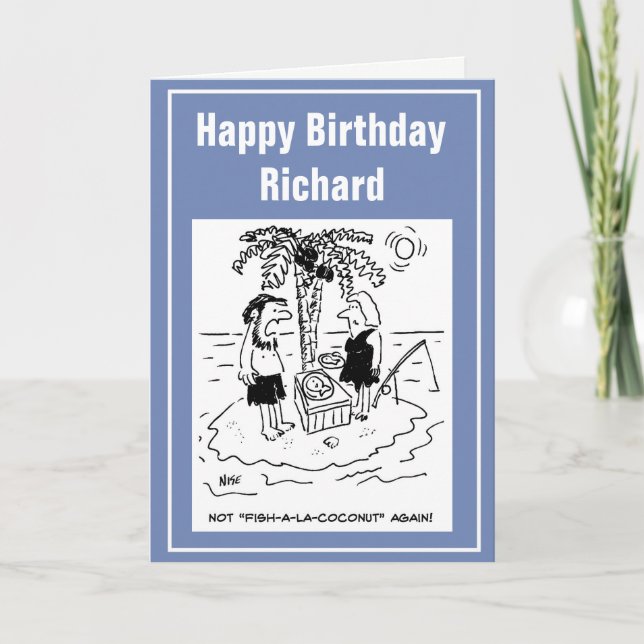 Desert Island Castaway har Fish a la Coconut Meal Kort (Framsida)