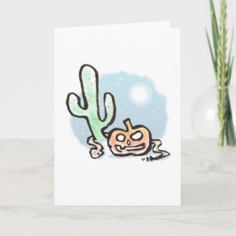 Desert Jack-O-Lantern-kort {Halloween} Kort