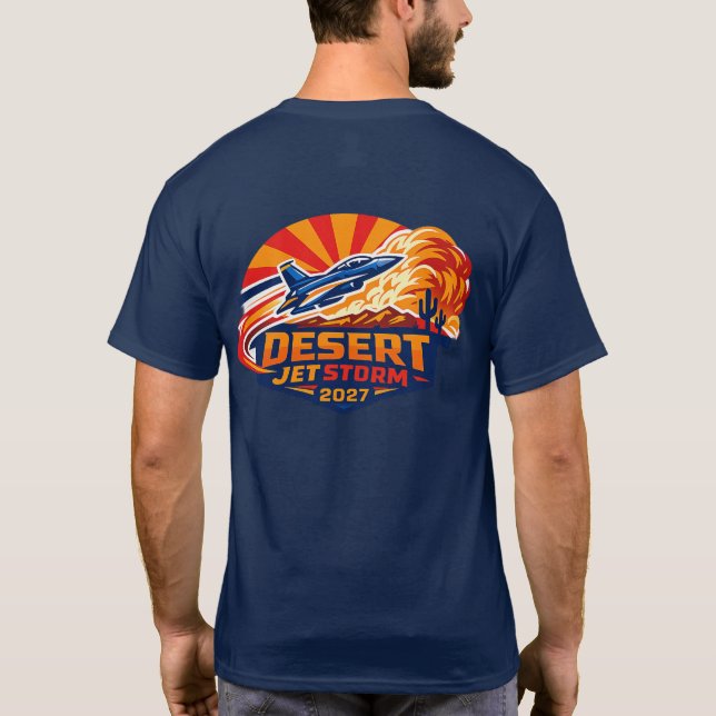 Desert Jet Storm 2027 T Shirt (Baksida)