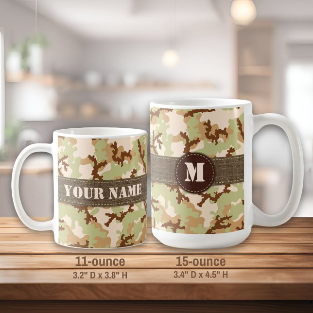 Desert-kamouflage Kaffemugg (Skapare uppladdad)