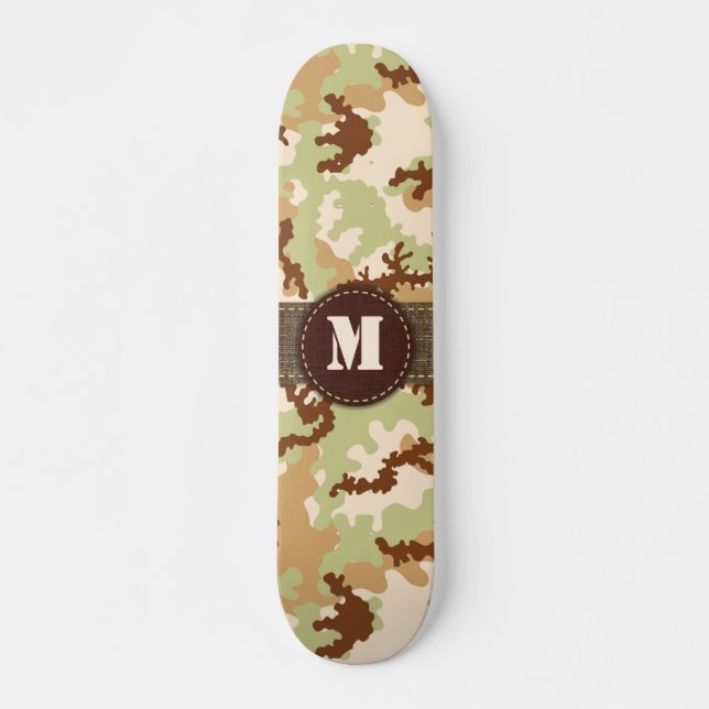 Desert-kamouflage Old School Skateboard Bräda 18 Cm (Framsida)