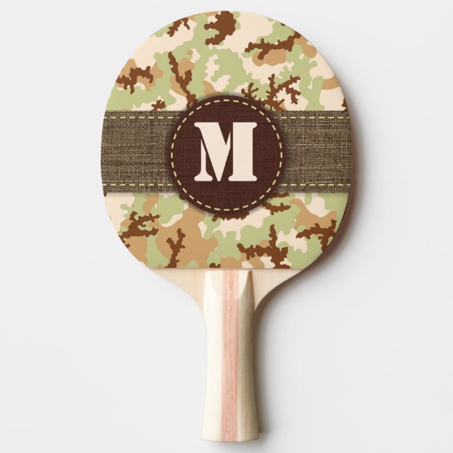 Desert-kamouflage Pingisracket (Framsidan)