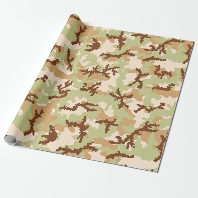 Desert-kamouflage Presentpapper (Utrullad)