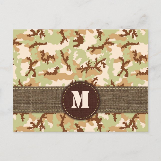 Desert-kamouflage Vykort (Framsida)