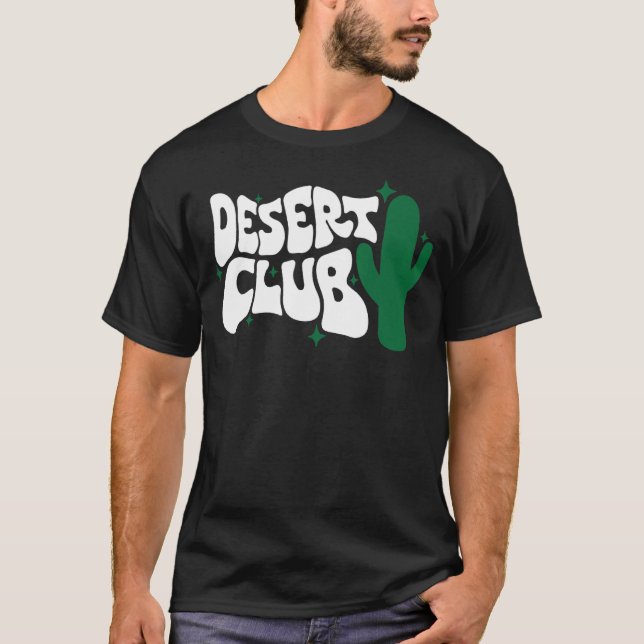 Desert Klubb Cactus Funy Klubb Cactus T Shirt (Framsida)