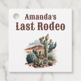Desert Last Rodeo Scottsdale Bachelorette Helg Gåvor Etiketter