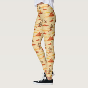 Desert liggande Arizona Mönster Leggings