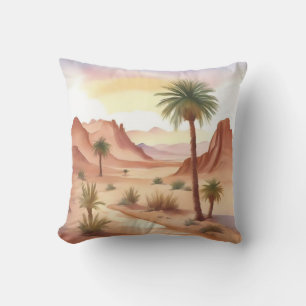 Desert liggande med Date Handflatan Kudde