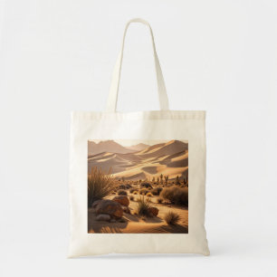 Desert liggande vid solnedgång tygkasse