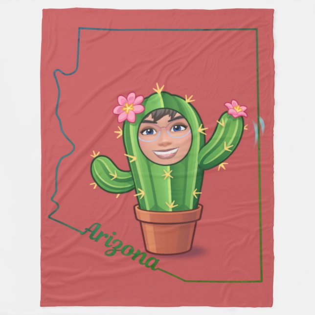 Desert Lotus Fleecefilt (Framsidan)