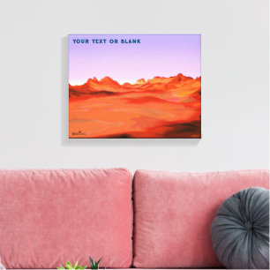 Desert-Lugn Canvastryck