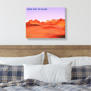 Desert-Lugn Canvastryck