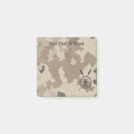 Desert Maccabee Shield och Speeds Post-it Block