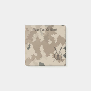 Desert Maccabee Shield och Speeds Post-it Block