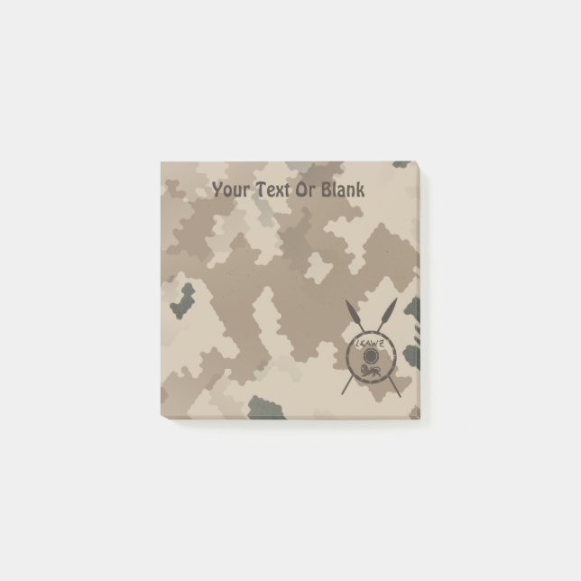 Desert Maccabee Shield och Speeds Post-it Block (Framsida)