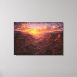 Desert Majesty: The Radiant Canyon Canvastryck