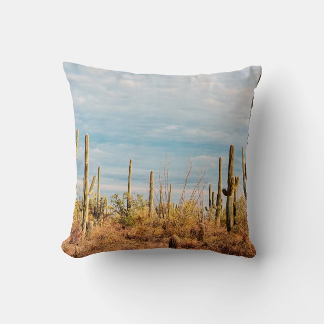 Desert med Saguaro cacti Kudde (Framsida)